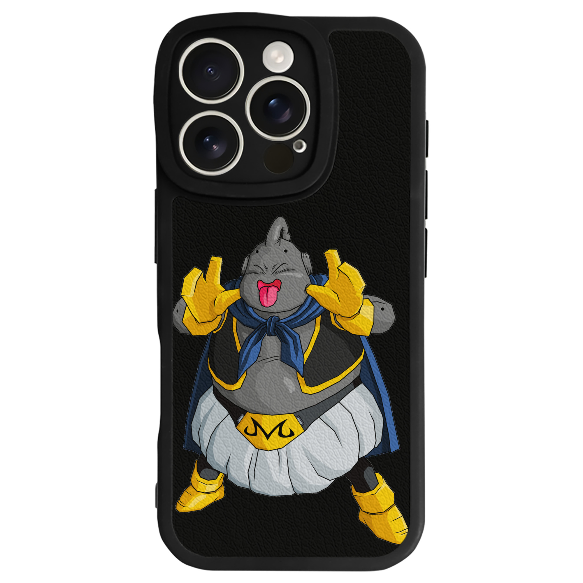 （画像用） ドラゴンボール 魔人ブウ DRAGON BALL Majin Buu 【iPhone 16シリーズ対応】シリコンスマホケース（レザー調） 材質：シリコン